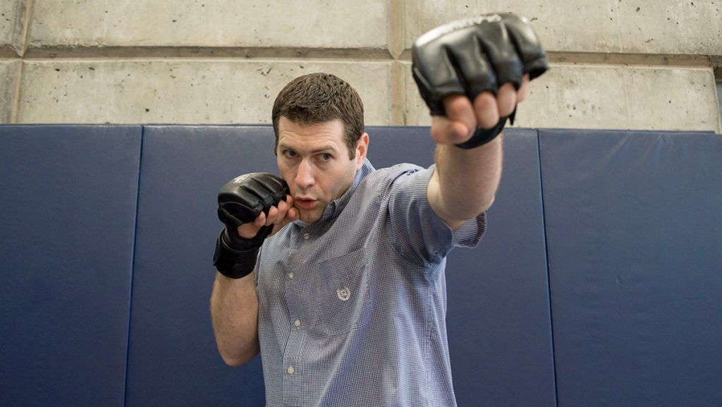 James Pfrehm, assistant professor in the Department of Modern Languages and Literatures, wrote an article published in Inside Higher Ed about how cage fighting has reinvigorated his teaching.