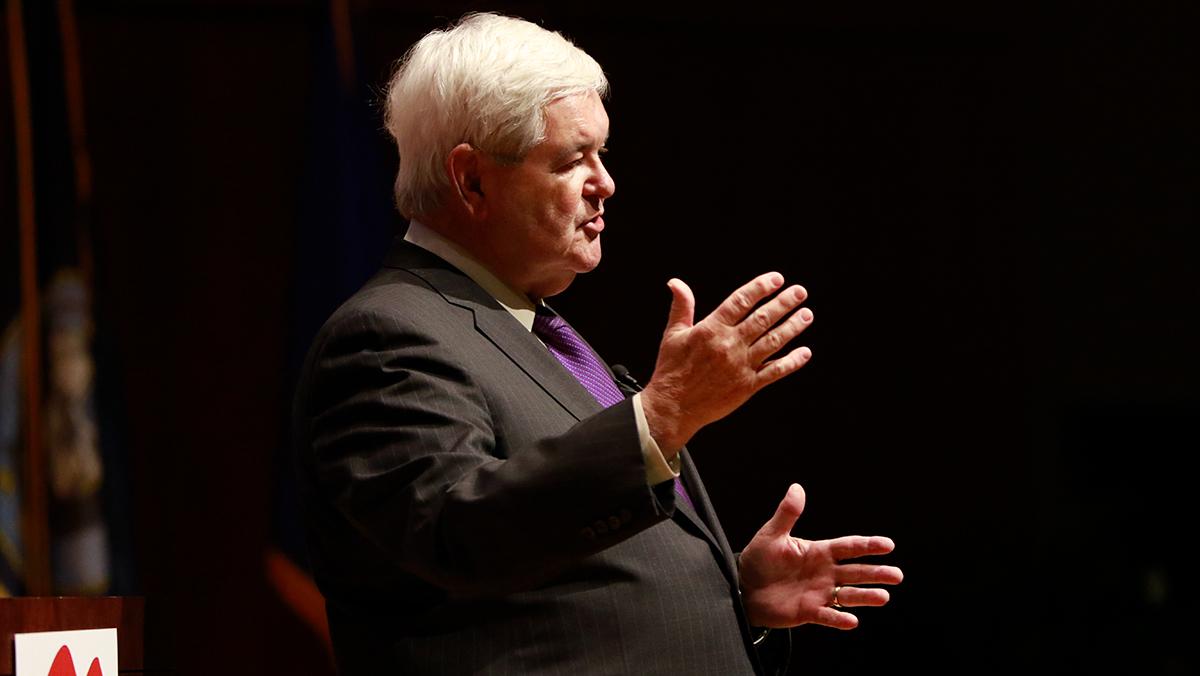 Newt Gingrich gives insight into Trump presidency at Cornell talk