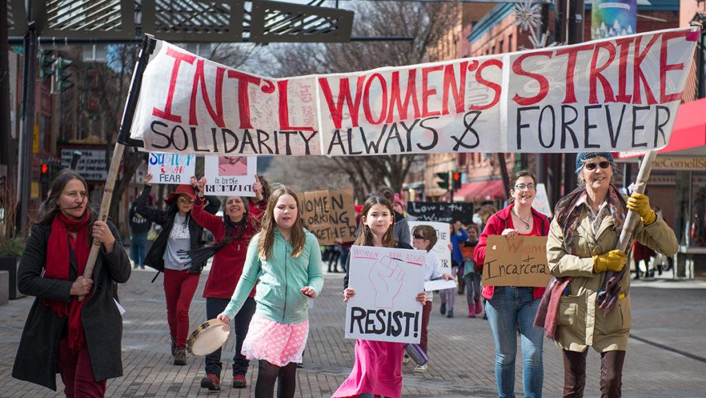Ithaca women join in on A Day Without a Woman strike
