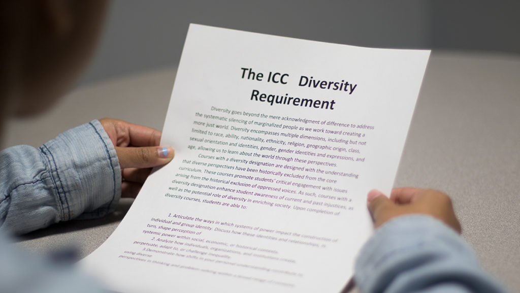 The diversity course is one of the requirements of the colleges Integrated Core Curriculum, which was implemented as part of the strategic vision of the IC 20/20.