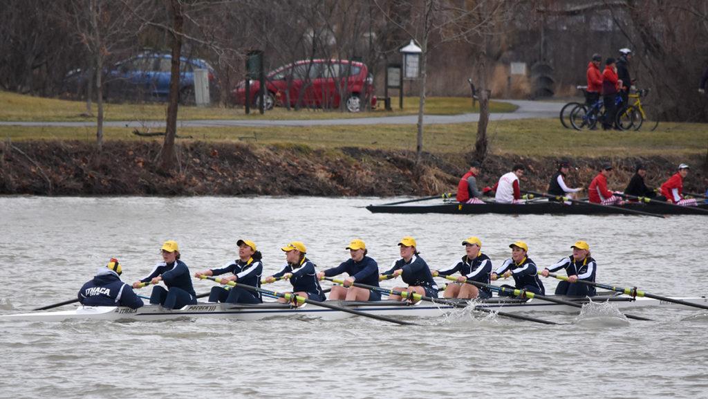 The womens crew team took home six first-place finishes at the Cayuga Duals during their first home regatta of the season on April 1.