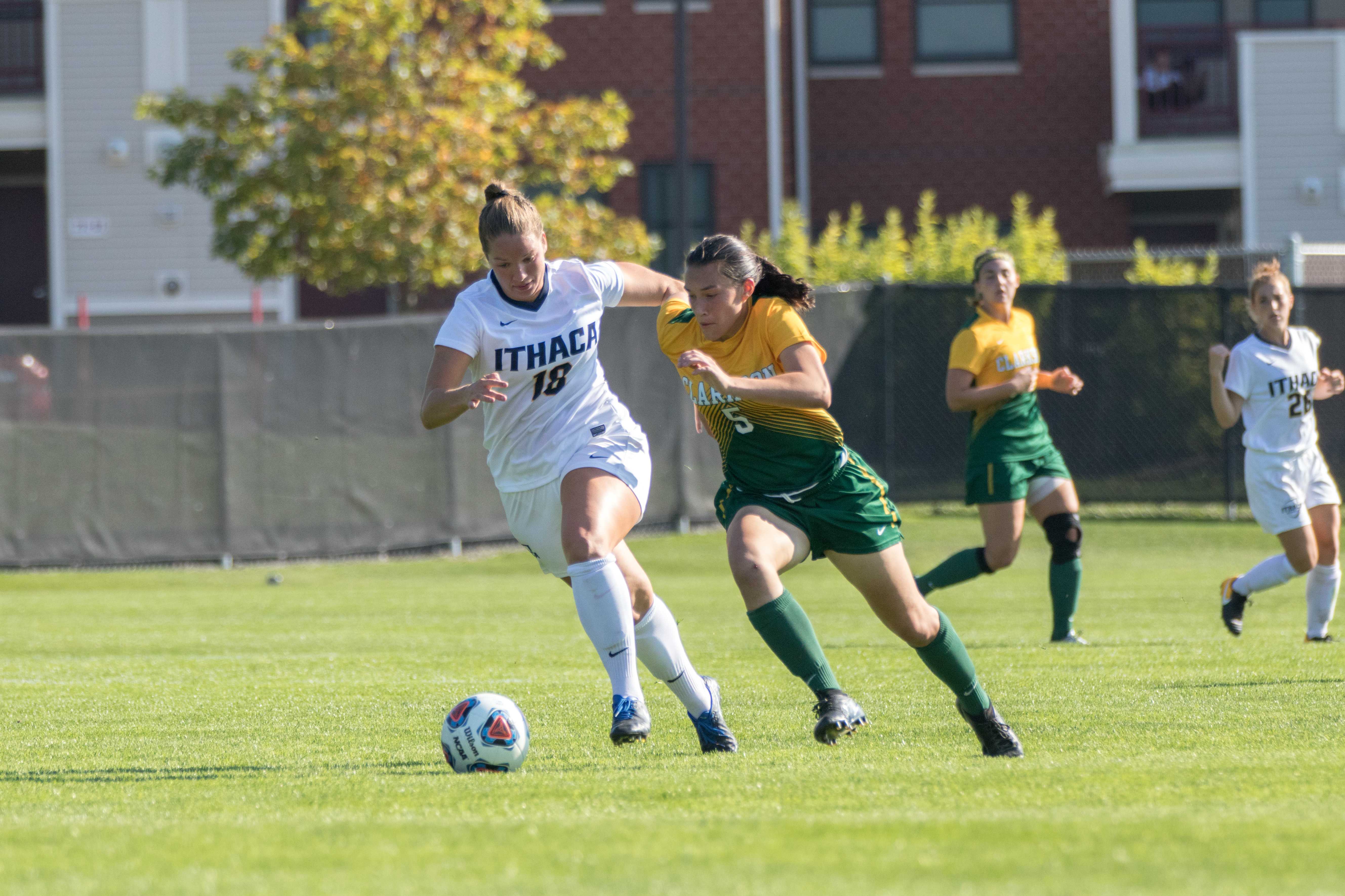Women’s soccer loses to Clarkson University at home 2–1