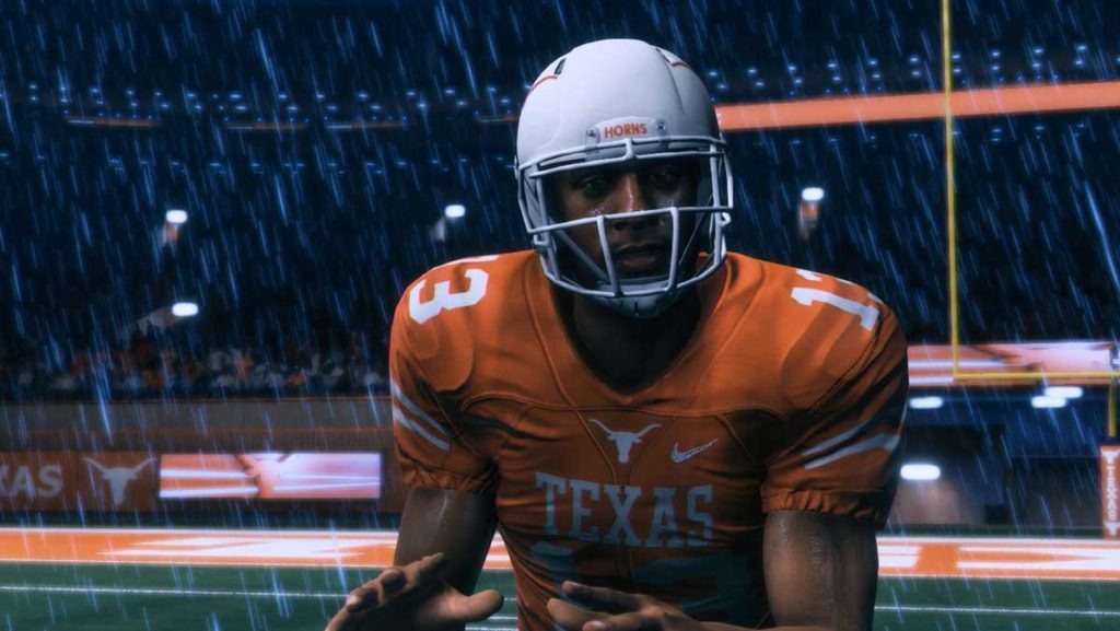 For the first time, “Madden” has a story mode. Devin Wade (JR Lemon) leaves his football career behind after the death of his father (Mahershala Ali). Years later, Devin re-enters the world of football to try to make it to the NFL. Electronic Arts