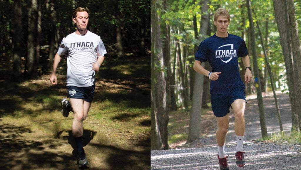 Junior Dan Hart and senior Eric Melcer are on the cross country team and are also housemates. Besides running together five times a week at practice, Hart and Melcer do extra runs together every morning.