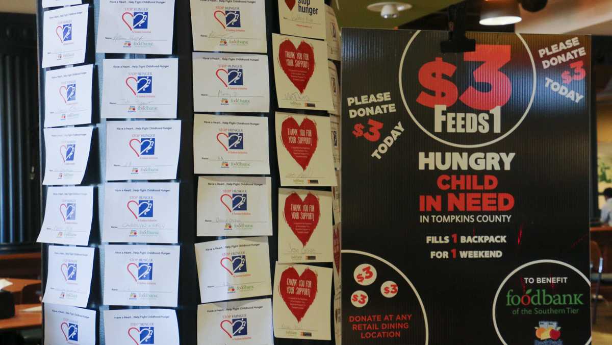 Dining Services holds food drive for children in Ithaca area