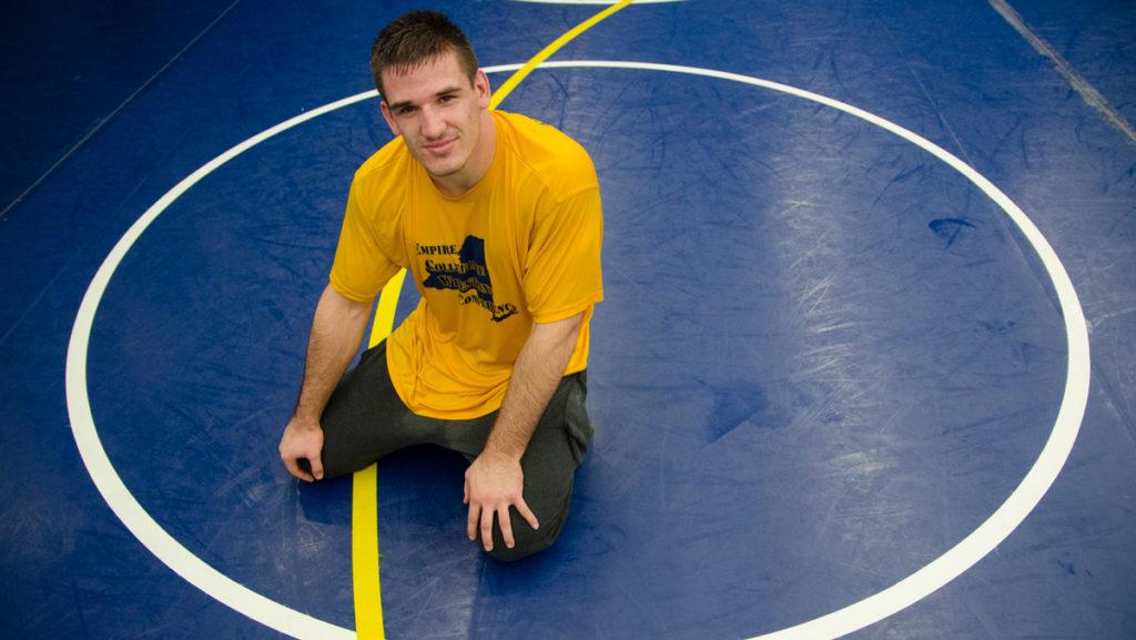 After the wrestling season ended in March, Jake OBrien, 285-pound wrestler and heavyweight, starting training at the New York Regional Training Center, which is held at Cornell University. OBrien currently goes once a week.