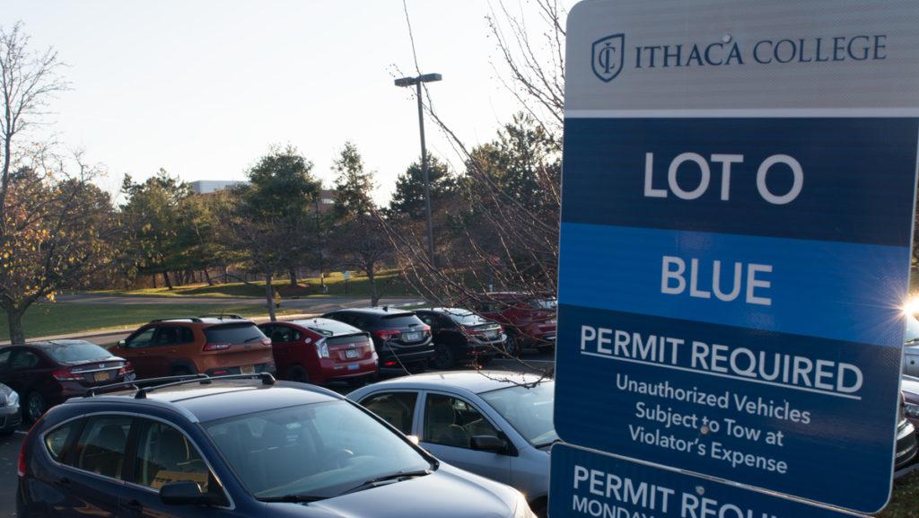 Four Ithaca College students are conducting a travel survey for employees at the college to evaluate how much carbon emissions are released for business travel. 