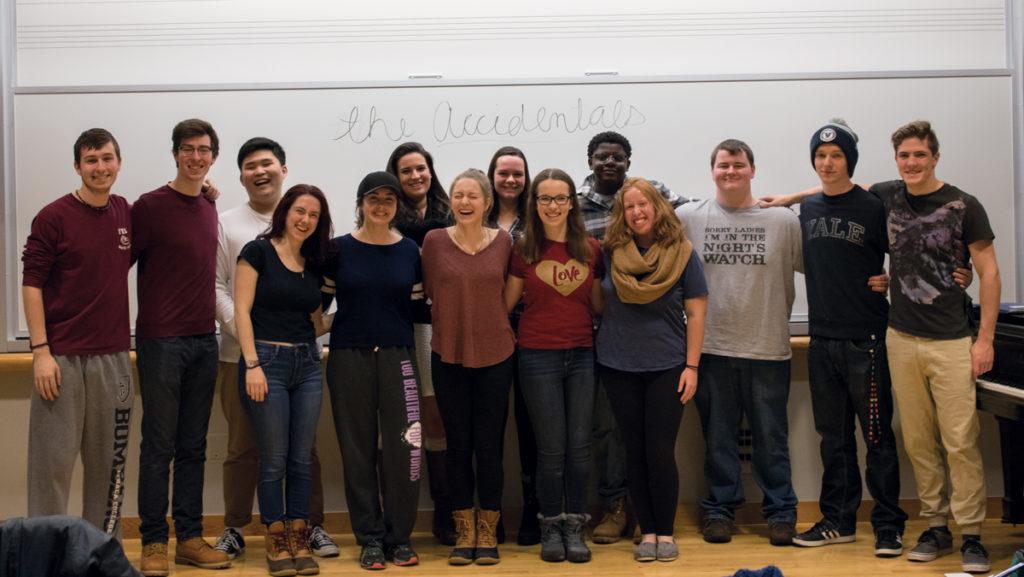 The Accidentals are a new a cappella group on campus that holds auditions after cuts for the other a cappella groups have been made. They will perform in late April with Premium Blend.