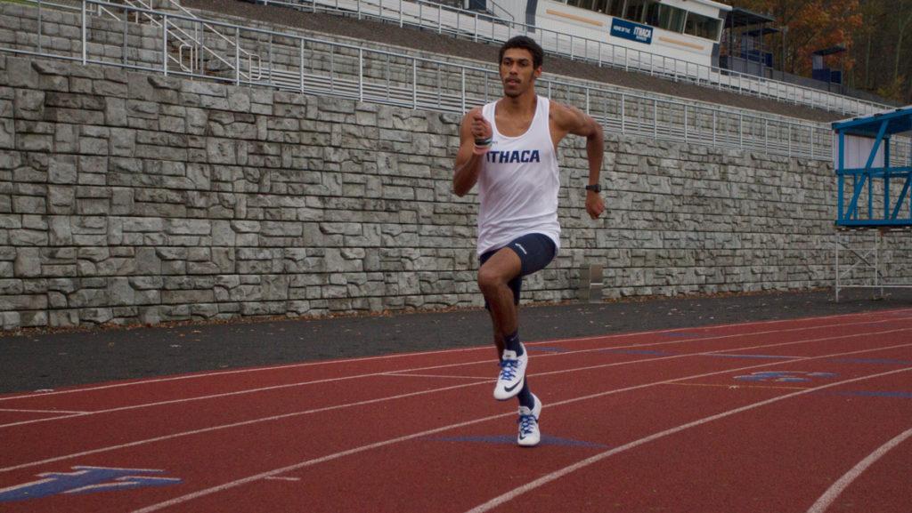 Sophomore Daniel Harden-Marshall broke the Ithaca College records for the 400-meter dash and the 200-meter dash. Harden-Marshall was also a member of the record-breaking 4x400-meter relay team.