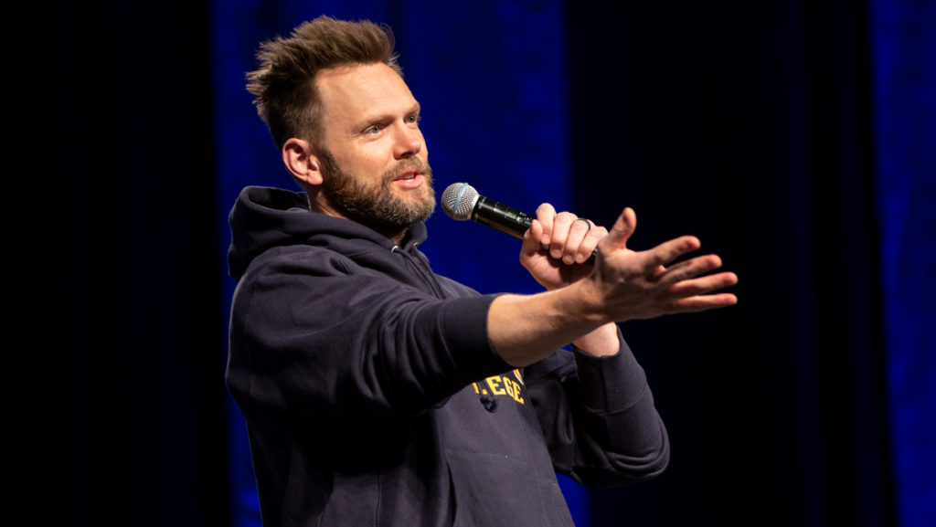 Joel McHale, comedian and host of “The Joel McHale Show with Joel McHale,” performed at Ithaca College on April 15. Comedian J.F. Harris opened for McHale.