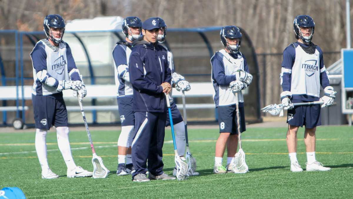 Student switches to sidelines to coach men’s lacrosse team