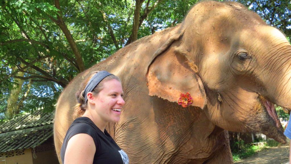 Sophomore Samantha Epstein spent the summer of 2017 in Thailand as a pre-veterinary biology major. After her trip, she returned to campus and declared a new major: communication management and design.