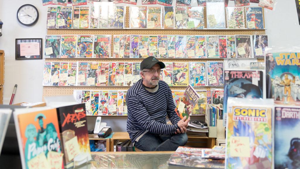 Tim Gray is the owner of Comics for Collectors, a comic book store located on the Commons which recently expanded.