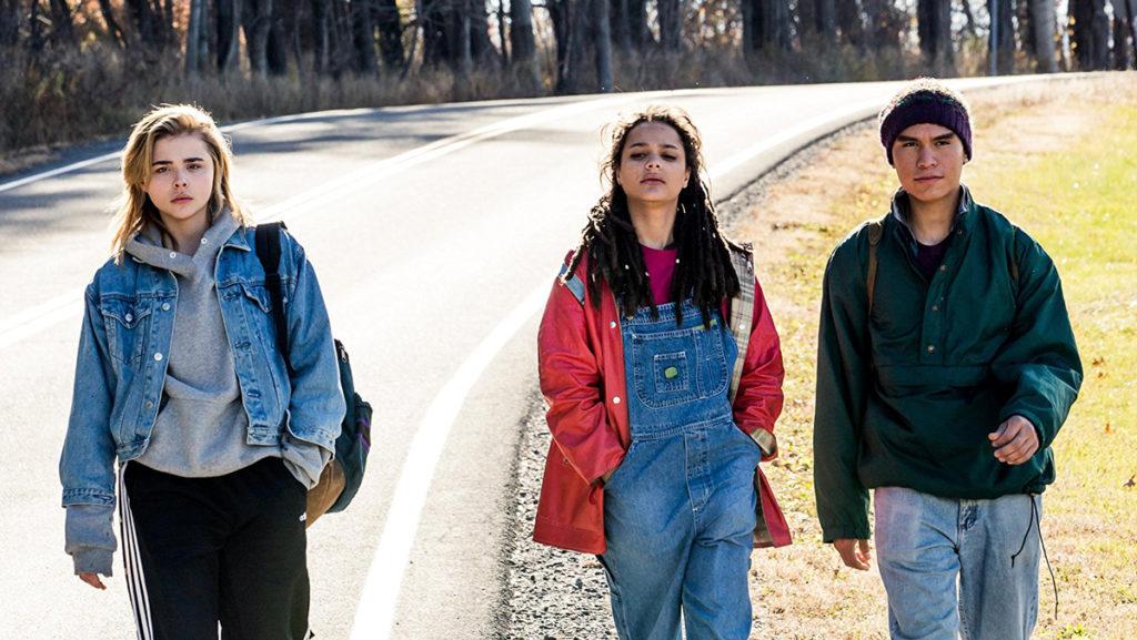 “The Miseducation of Cameron Post” tells the story of a gay conversion therapy camp. Cameron Post (Chloë Grace Moretz), Jane (Sasha Lane), Adam (Forrest Goodluck) and Helen (Melanie Ehrlich) are trapped at God’s Promise.