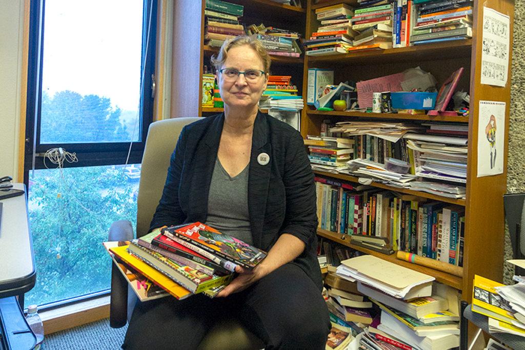 Katharine Kittredge, professor in the Department of English, founded the new Graphic Novels Advisory Board at Ithaca College. The group recommends graphic novels to rural librarians.