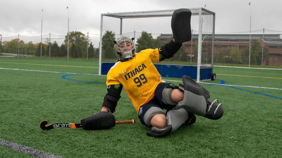 So who wants to be a field hockey goalie?
