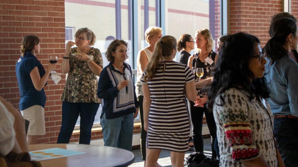 Julie Dorsey, associate professor in the Department of Occupational Therapy, hosted the kickoff event for the Womens Mentoring Network Oct. 9. Dorsey created the Womens Mentoring Network to provide mentoring and networking opportunities for female faculty and staff at the college. 