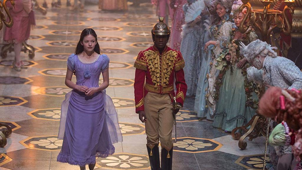 Disneys remake of the traditional ballet The Nutcracker features stunning costume design and CGI.