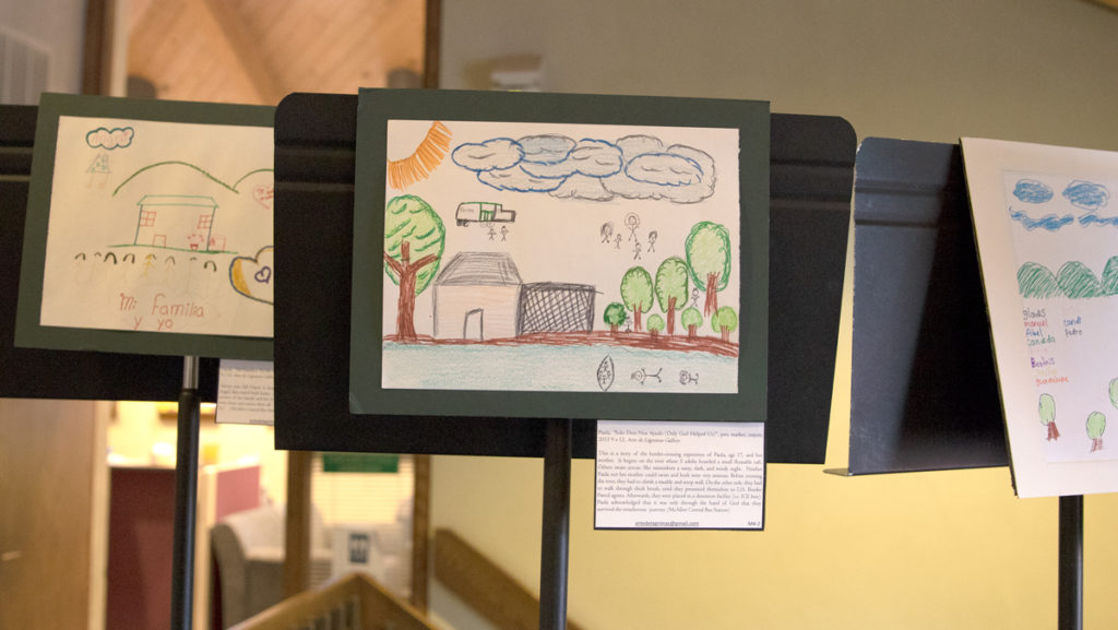 The Muller Chapel at Ithaca College hosted an event to display Gregory Cuéllar and Nohemi Cuéllar’s Arte de Lágrimas: Refugee Artwork Project to campus for the Interfaith Immigration Series. The art was in Muller Chapel from Dec. 5 to Dec. 12.