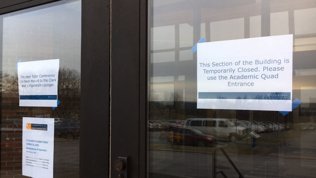 IC Square and Emerson Suites in Campus Center were closed Feb. 10 due to the damage caused at the Feb. 9 concert. 