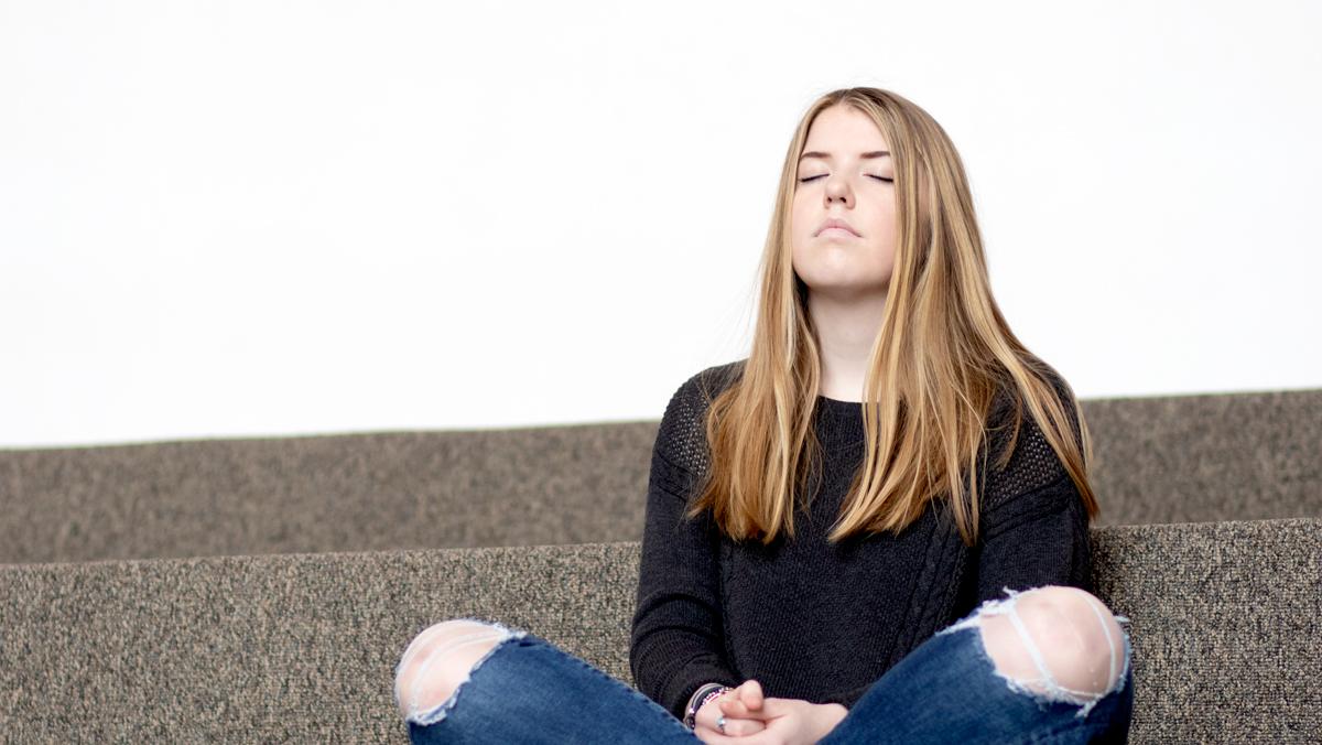 Meditation helps students find their centers