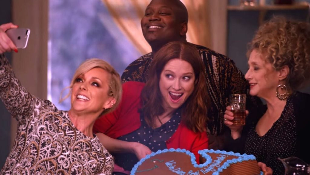 From left, Jacqueline (Jane Krakowski), Kimmy (Ellie Kemper), Titus (Tituss Burgess) and Lillian (Carol Kane) have an unlikely, hilarious friendship that grows and flourishes through the end of the series. Each character gets their own happy ending, though they come about a bit abruptly