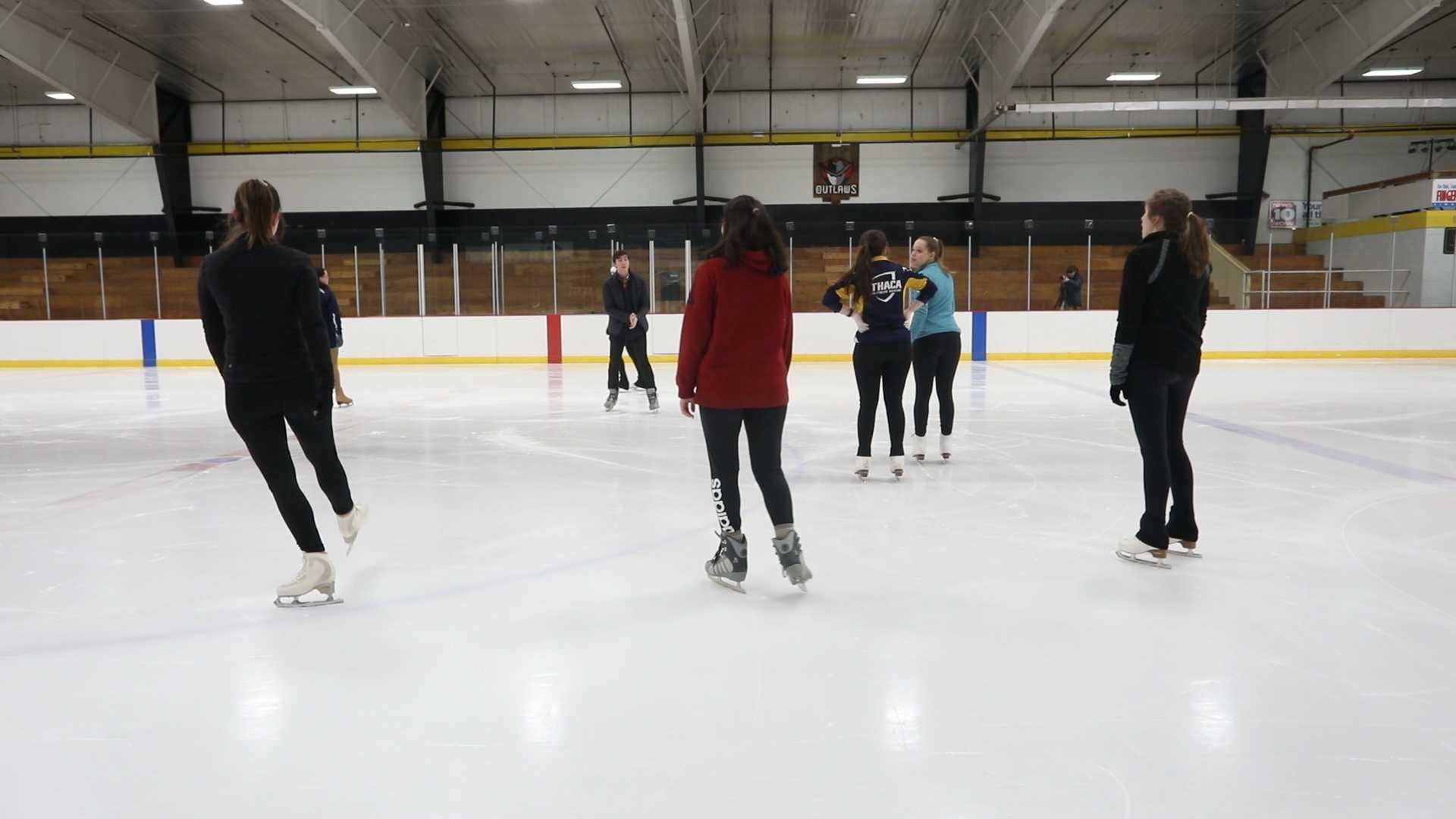 Club figure skating team finds community during weekly skate