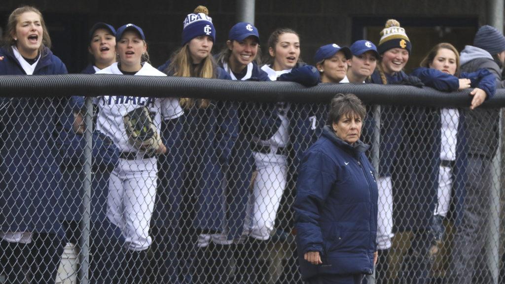 Softball head coach Deb Pallozzi is in her 31st year at the helm of the Ithaca College squad, and recently announced that she will retire at the end of the 2019 season. Pallozzi hopes to lead the team to a national title.