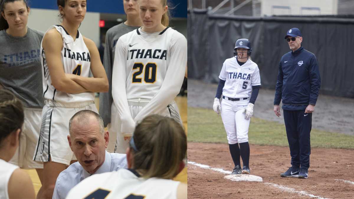 From the Court to the Diamond: Basketball coach assists softball team
