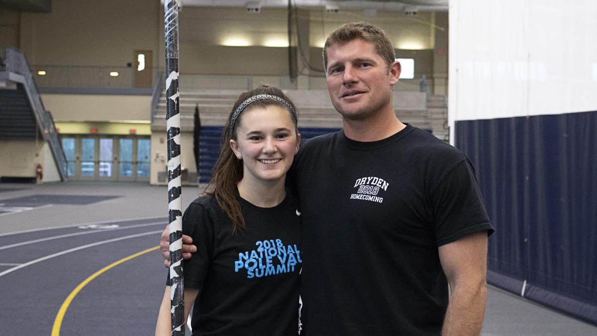 Freshman pole vaulter has Blue and Gold in her blood