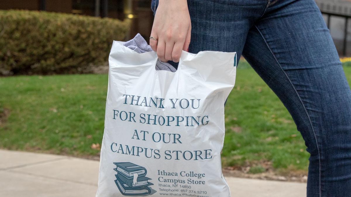 Campus store to stop using plastic bags following NY state ban