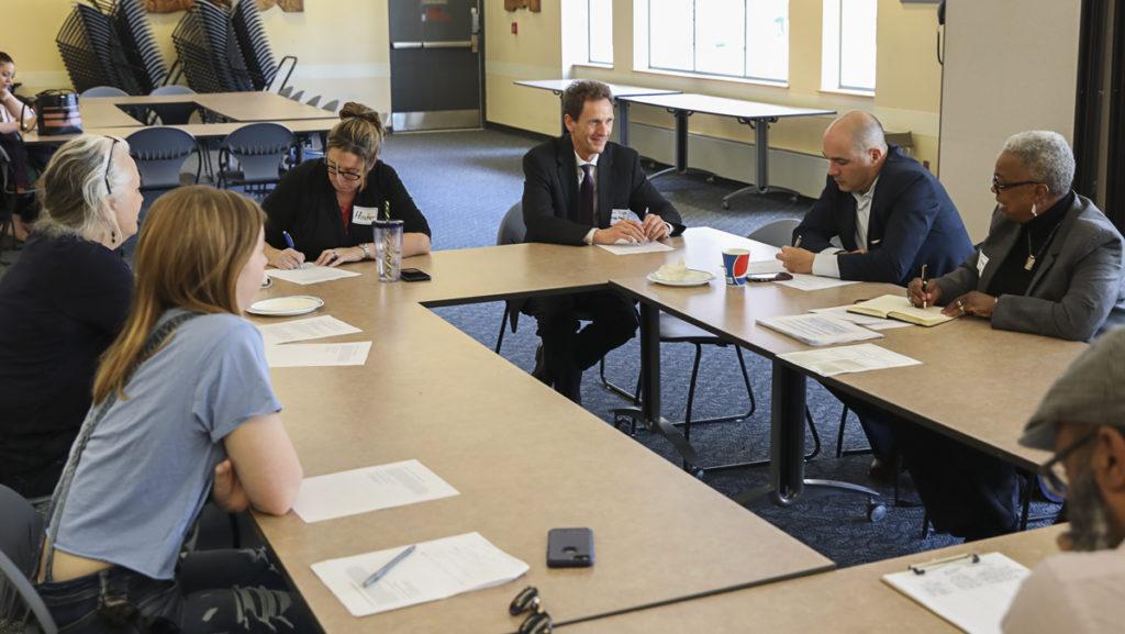 Ithaca College’s Strategic Planning Steering Committee held a forum with the town community April 9 at the Tompkins County Public Library to discuss facilitating partnerships with health organizations. 