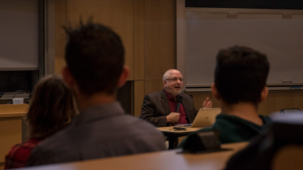 John Makransky, associate professor in the Theology Department at Boston College, spoke April 26 about how to better exercise sustainable empathy and compassion.