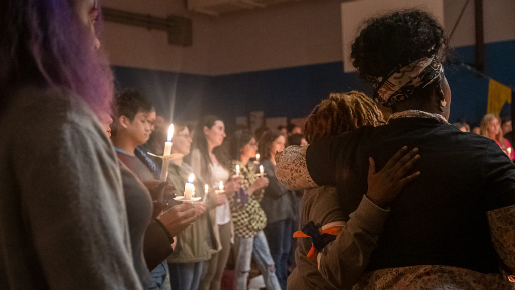 A+candlelight+vigil+was+held+to+support+victims+and+survivors+as+well+as+those+who+have+died+as+a+result+of+sexual+and+domestic+assault+April+26+at+the+Greater+Ithaca+Activities+Center.