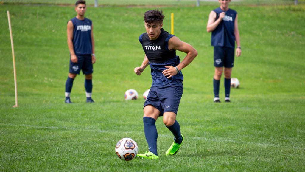 Senior defender Justinian Michaels will be one of several significant returners for the mens soccer team this season. The team expects that its strong upperclassman leadership will be crucial this season.