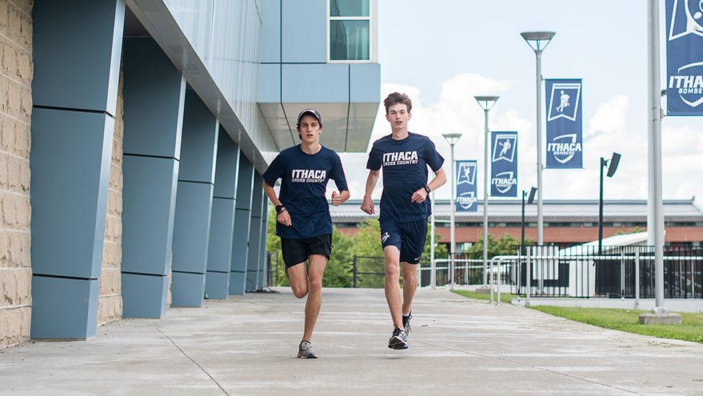 Junior Sam Shapiro and sophomore Danny Jagoe are among a strong group of returning runners for the mens cross-country team