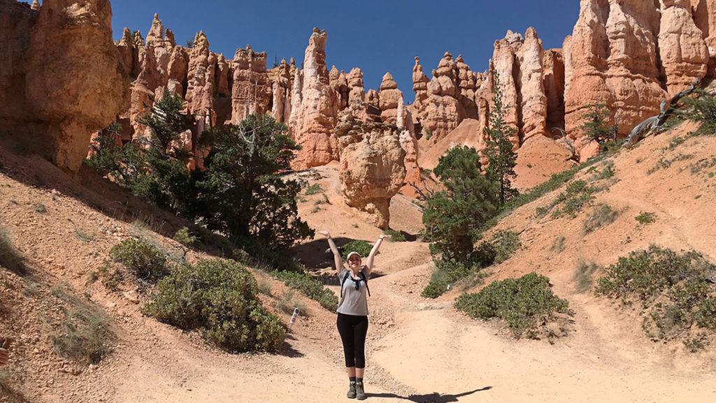 Junior Jessica Tornai branches out during her summer trip to Bryce Canyon National Park in Utah with the Partners in the Parks program. 