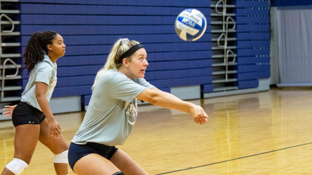 Junior outside hitter Reagan Stone was named Liberty League Player of the Year in 2018, and she will be a major contributor to the Bombers offense.