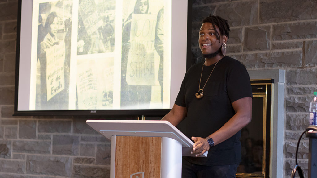 Nick Mitchell, assistant professor of feminist studies and critical race and ethnic studies at the University of California, Santa Cruz, spoke at the The Center for the Study of Culture, Race and Ethnicity discussion series Sept. 10