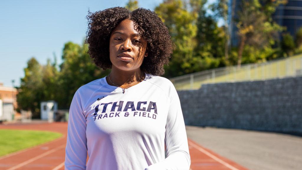 Senior sprinter Katelyn Hutchison is one of the top returning upperclassmen for the womens indoor track and field team, and is looking to build off of a strong spring 2021 season. 