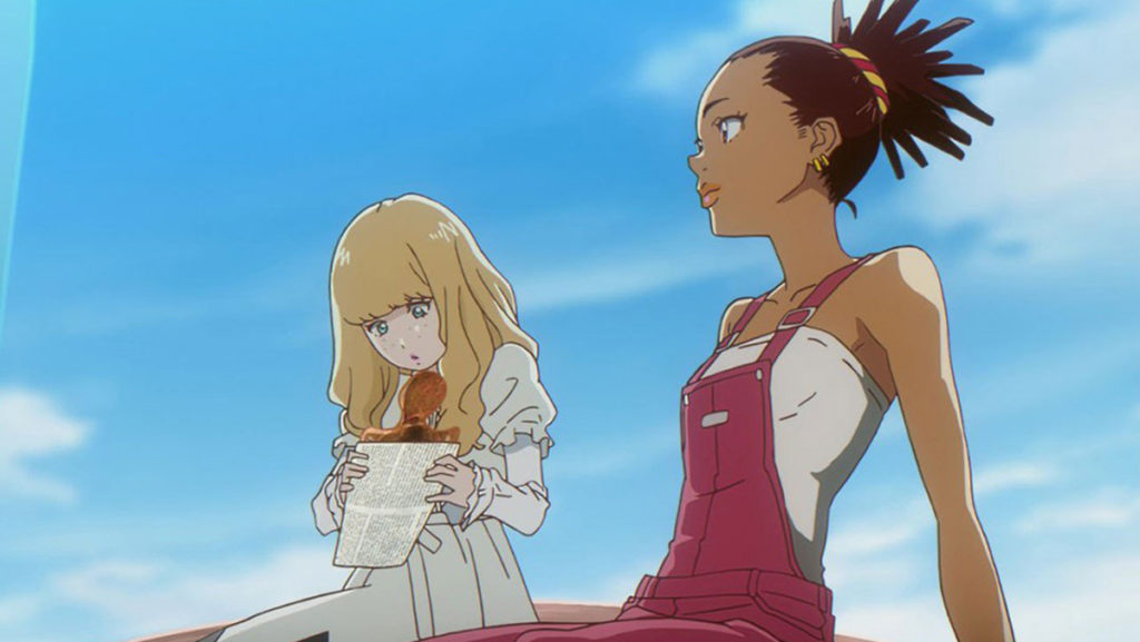 Carole & Tuesday is a beautiful commentary on the music industry and loneliness. The show uses famous songs to define its episodes and follows a narrative about two musicians.