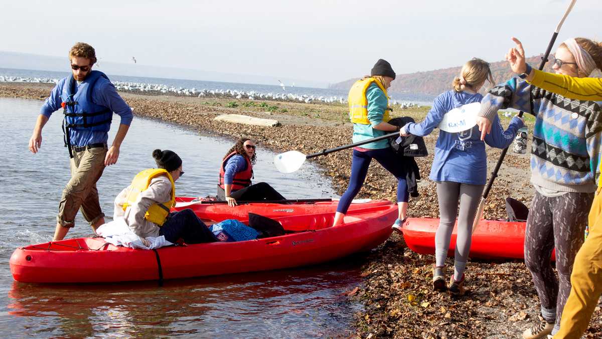 Outing club kayaks to benefit local community