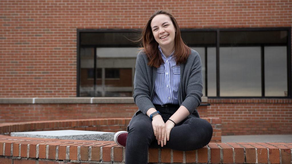 Junior Kat McSherry is the president of Ithaca Talks, a new organization on campus that highlights the importance of student voices and venues for public speech. 
