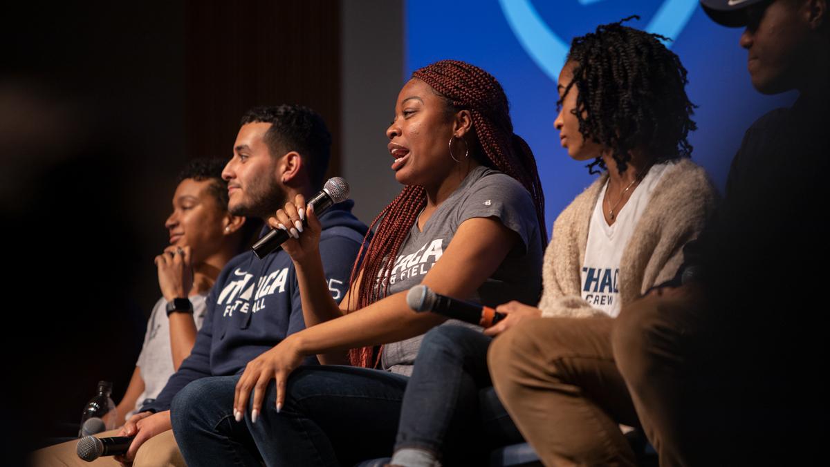 Student-athlete panel discusses race identity in athletics