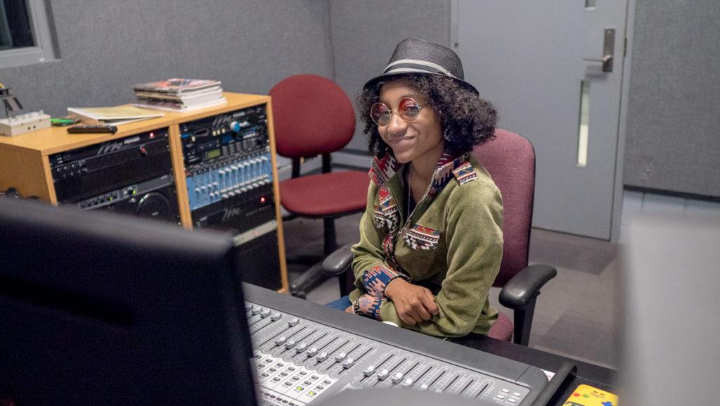 Senior Kyra Skye, a musician and producer, challenges the stereotype that pursuing music is not a viable career option by supplementing other interests in order to make a living.