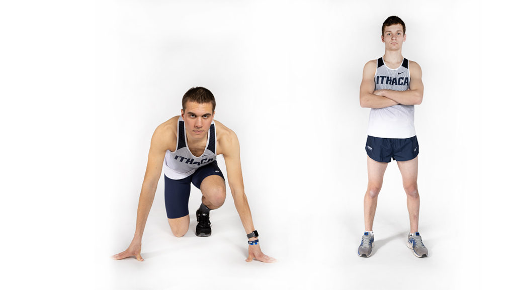 Senior Evan Jones and sophomore Dom Mikula will aim to score points for the Bombers at this years outdoor Liberty League championship meet.