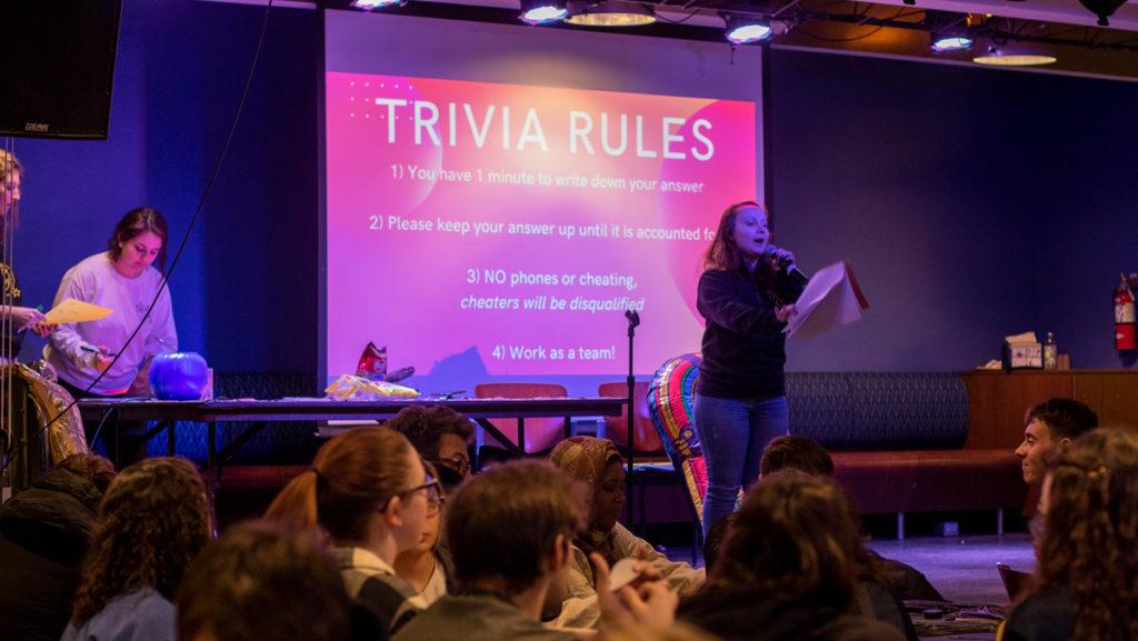 IC After Dark, an organization that provides students with late-night entertainment, hosted a trivia night from 8 to 11 p.m. Feb. 28 in IC Square. Trivia topics included sitcoms, pop music, general knowledge, United States history and movies.  