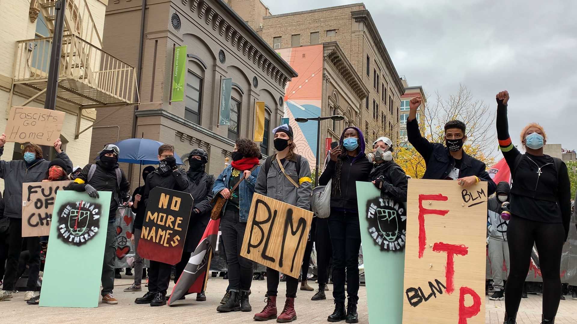 Back the Blue rally generates counterprotest