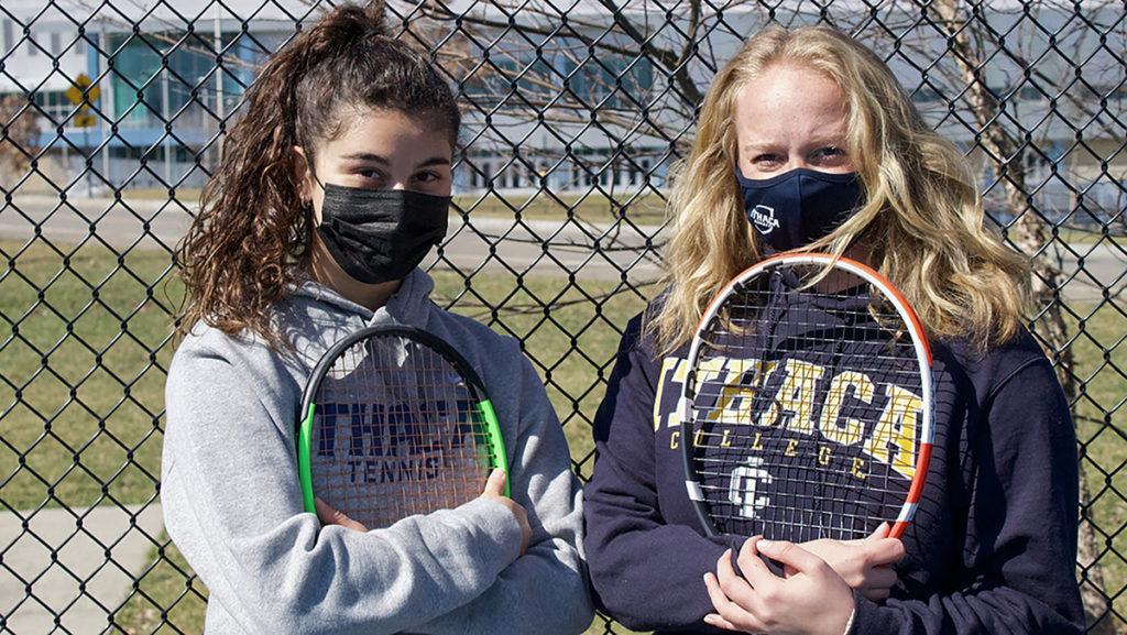 Sposito and Stefanski are back together on the same team after achieving new heights for the womens tennis team at North Pocono High School. 