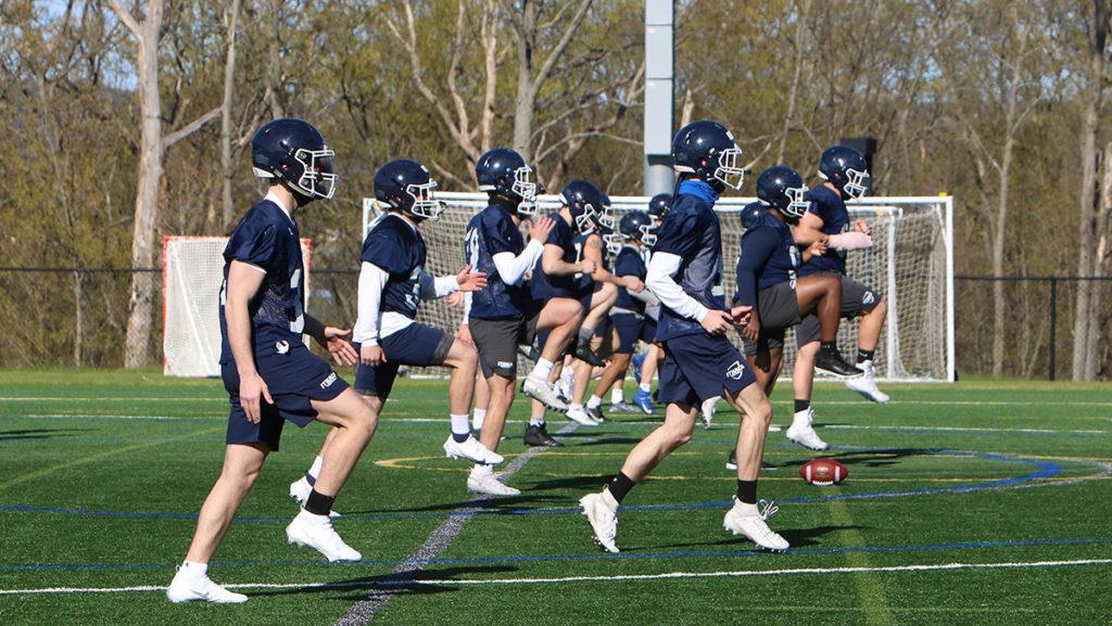 The Ithaca College football team continued its preparation for the 2021 season with its spring game April 30. The team has not played since going 8-3 in 2019.